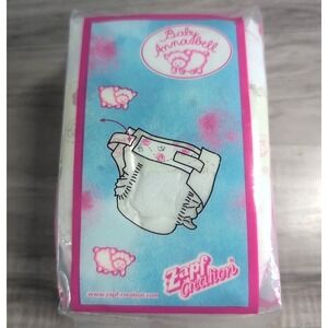 Zapf Creation Baby Annabell Doll 5 Super-Soft Diapers With Strips. ( NEW SEALED)